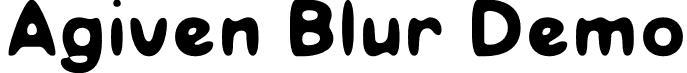 Agiven Blur Demo font - AgivenBlur-Regular.otf