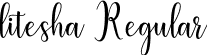 litesha Regular font - litesha.ttf