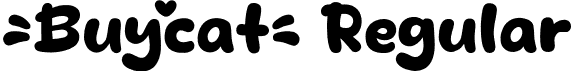 Buycat Regular font - buycat-e99on.otf