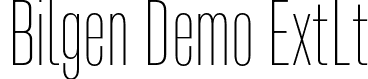 Bilgen Demo ExtLt font - BilgenDemo-ExtraLight.otf