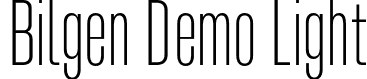 Bilgen Demo Light font - BilgenDemo-Light.otf