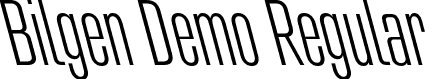 Bilgen Demo Regular font - BilgenDemo-Left.otf