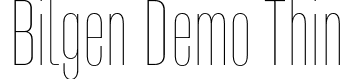 Bilgen Demo Thin font - BilgenDemo-Thin.otf