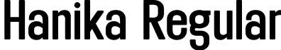 Hanika Regular font - Hanika.otf