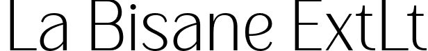 La Bisane ExtLt font - LaBisane-ExtraLight.otf