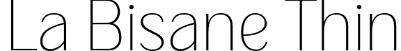 La Bisane Thin font - LaBisane-Thin.otf