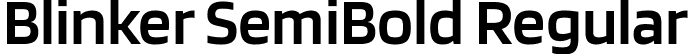 Blinker SemiBold Regular font - Blinker-SemiBold.ttf