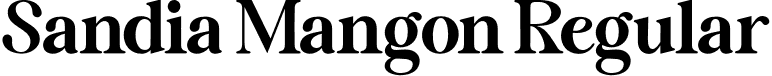 Sandia Mangon Regular font - Sandia Mangon.otf