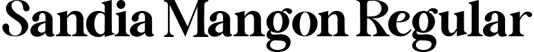 Sandia Mangon Regular font - Sandia Mangon.ttf