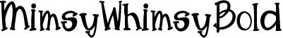 MimsyWhimsyBold font - MimsyWhimsyBold.ttf