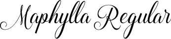 Maphylla Regular font - maphylla.ttf