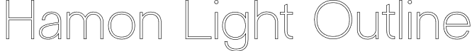 Hamon Light Outline font - Hamon-LightOutline.otf