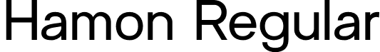 Hamon Regular font - Hamon.otf