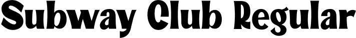 Subway Club Regular font - Subway Club.otf