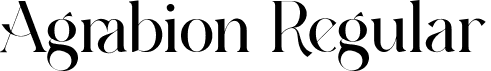 Agrabion Regular font - Agrabion.otf