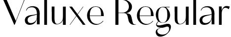 Valuxe Regular font - Valuxe.otf