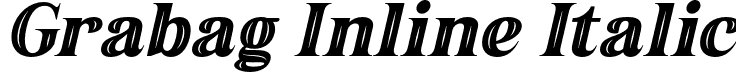 Grabag Inline Italic font - Grabag-InlineItalic.otf