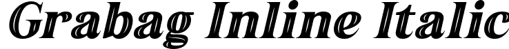 Grabag Inline Italic font - Grabag-InlineItalic.ttf