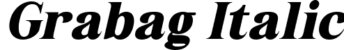 Grabag Italic font - Grabag-Italic.ttf