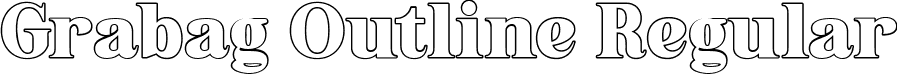 Grabag Outline Regular font - Grabag-Outline.ttf