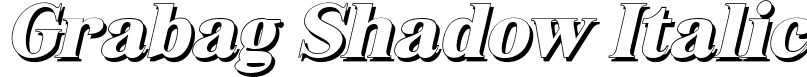 Grabag Shadow Italic font - Grabag-ShadowItalic.ttf