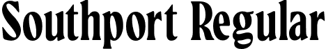 Southport Regular font - Southport.otf