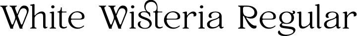 White Wisteria Regular font - WhiteWisteria-Regular.otf