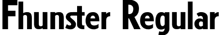 Fhunster Regular font - Fhunster.otf