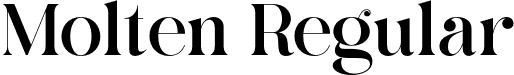 Molten Regular font - Molten.otf