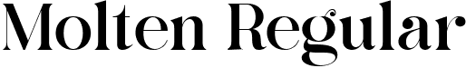 Molten Regular font - Molten.ttf