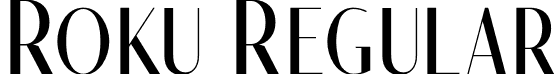 Roku Regular font - Roku Regular.otf