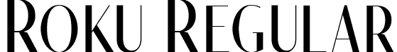 Roku Regular font - Roku Regular.ttf