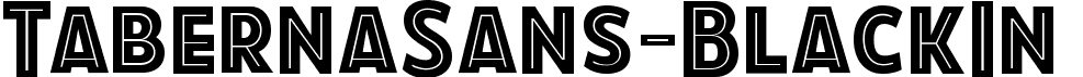 TabernaSans-BlackIn  font - TabernaSans-BlackIn.ttf