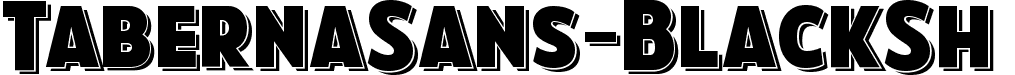 TabernaSans-BlackSh  font - TabernaSans-BlackSh.ttf