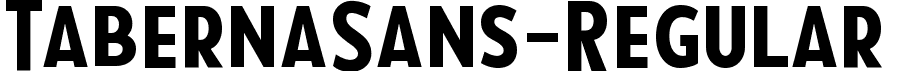 TabernaSans-Regular  font - TabernaSans-Regular.ttf