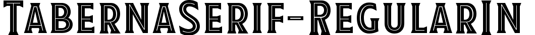 TabernaSerif-RegularIn  font - TabernaSerif-RegularIn.ttf