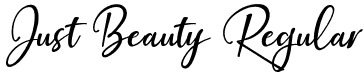 Just Beauty Regular font - Just Beauty.otf