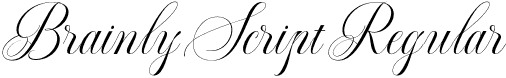 Brainly Script Regular font - Brainly Script.otf