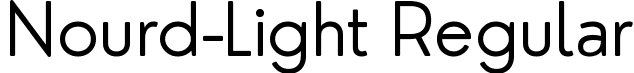 Nourd-Light Regular font - nourd_light.ttf