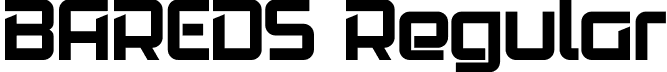 BAREDS Regular font - BAREDS.otf