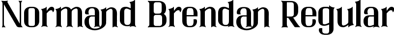 Normand Brendan Regular font - normand-brendan.ttf