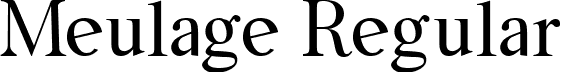 Meulage Regular font - Meulage.ttf