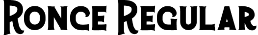 Ronce Regular font - Ronce.ttf