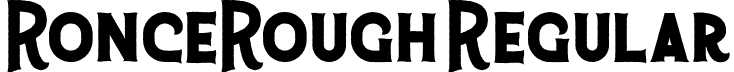 RonceRough Regular font - RonceRough.otf