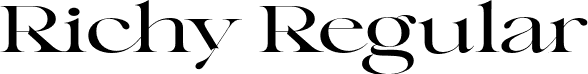 Richy Regular font - Richy.otf