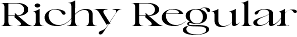 Richy Regular font - Richy.ttf