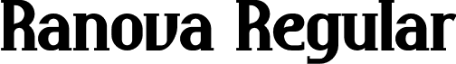 Ranova Regular font - Ranova.otf