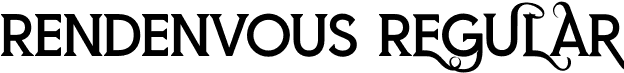 RENDENVOUS Regular font - RENDENVOUS.otf