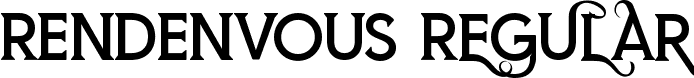 RENDENVOUS Regular font - RENDENVOUS.ttf