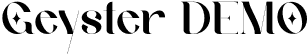 Geyster DEMO font - Andaman-DEMO.otf